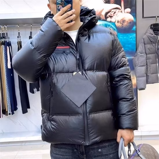 Winter Men&prime;s Hooded Warm Coat Casual Short Down Jacket